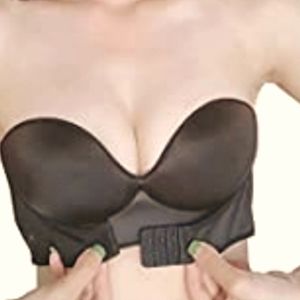 O2 strapless push up front buckle bra lift up cleavage Size 36